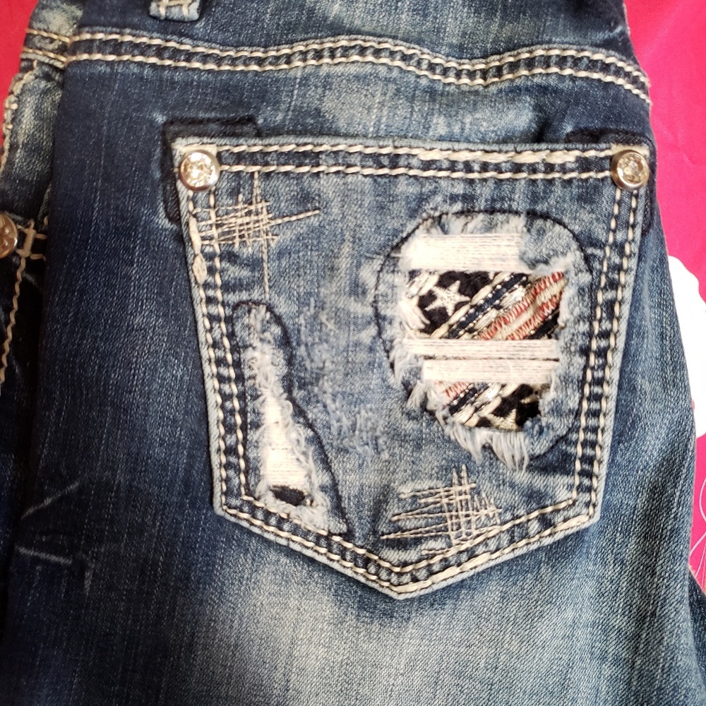 MISS ME Red White & Blue Crops